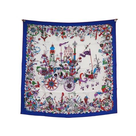 Neuf foulard HERMES la folle parade h002899s 